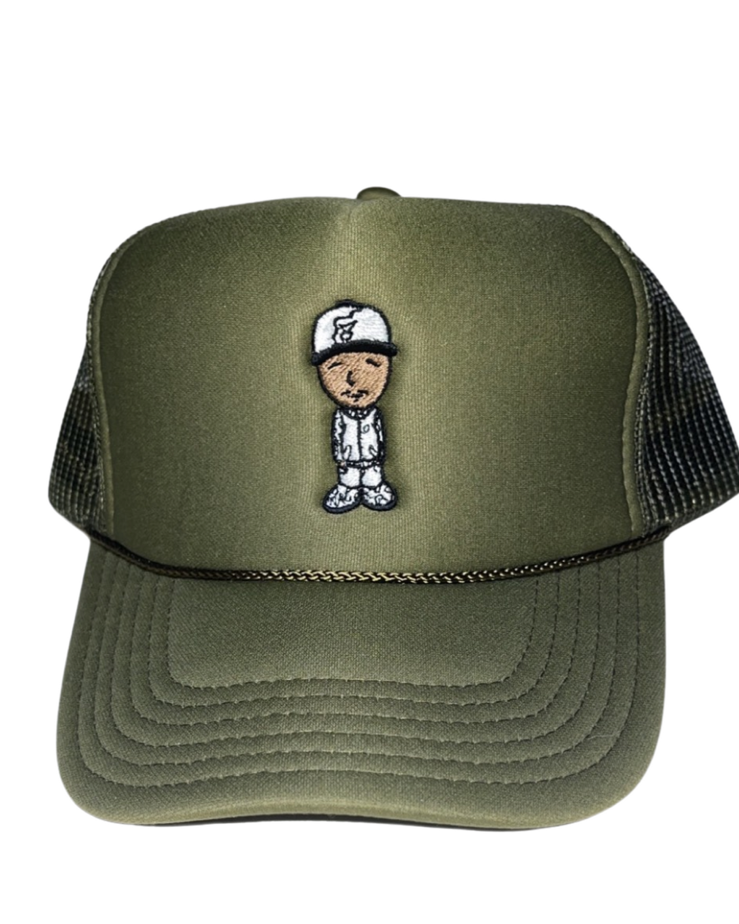 Leroy (Olive) Foam Mesh Trucker