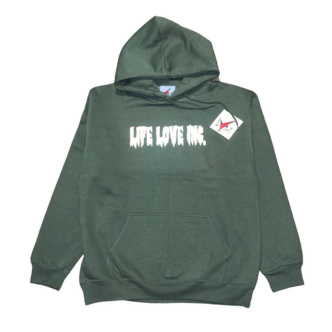 Puffed Creepy Ink Sweatsuit (Olive Green)