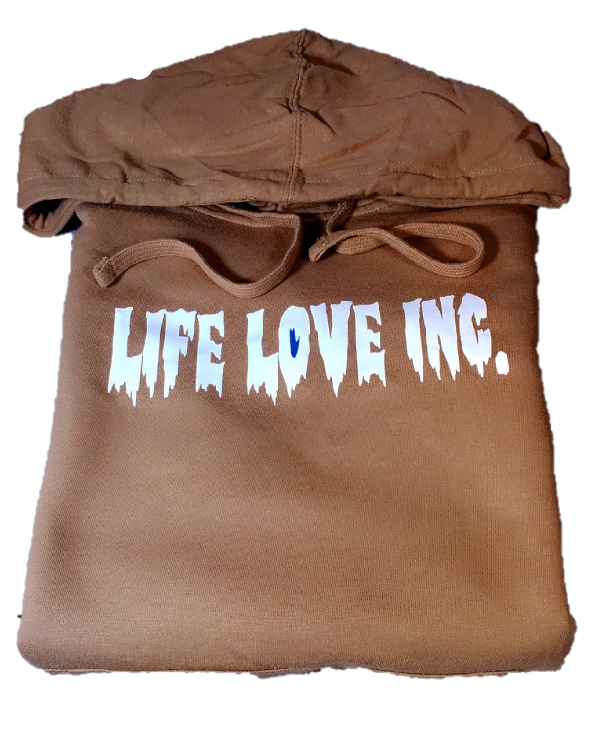 Suede Creepy Ink Logo Hoodie