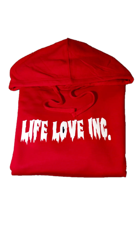 Suede Creepy Ink Logo Hoodie