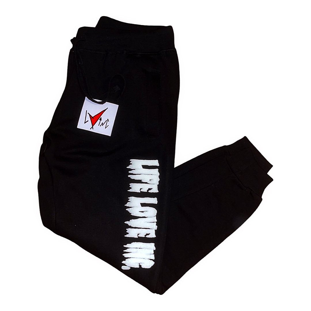 Puffed Creepy Ink (Black) Sweatsuit