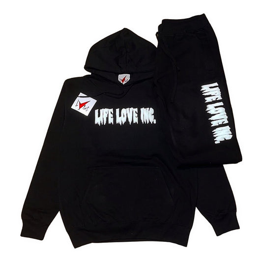 Puffed Creepy Ink (Black) Sweatsuit