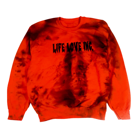 Black Creepy Ink Misty Crewneck