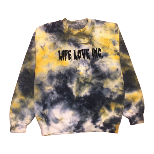 Creepy Ink Bumblebee Dye Crewneck