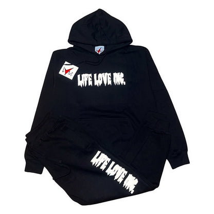 Puffed Creepy Ink (Black) Sweatsuit
