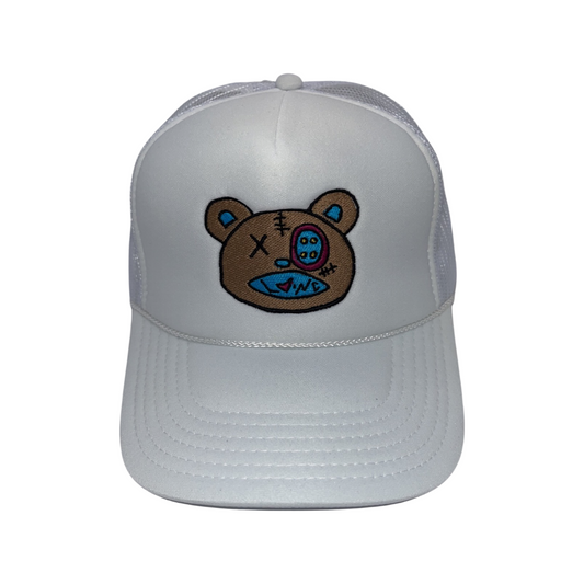 RoBo Teddy (White)Foam Mesh Trucker