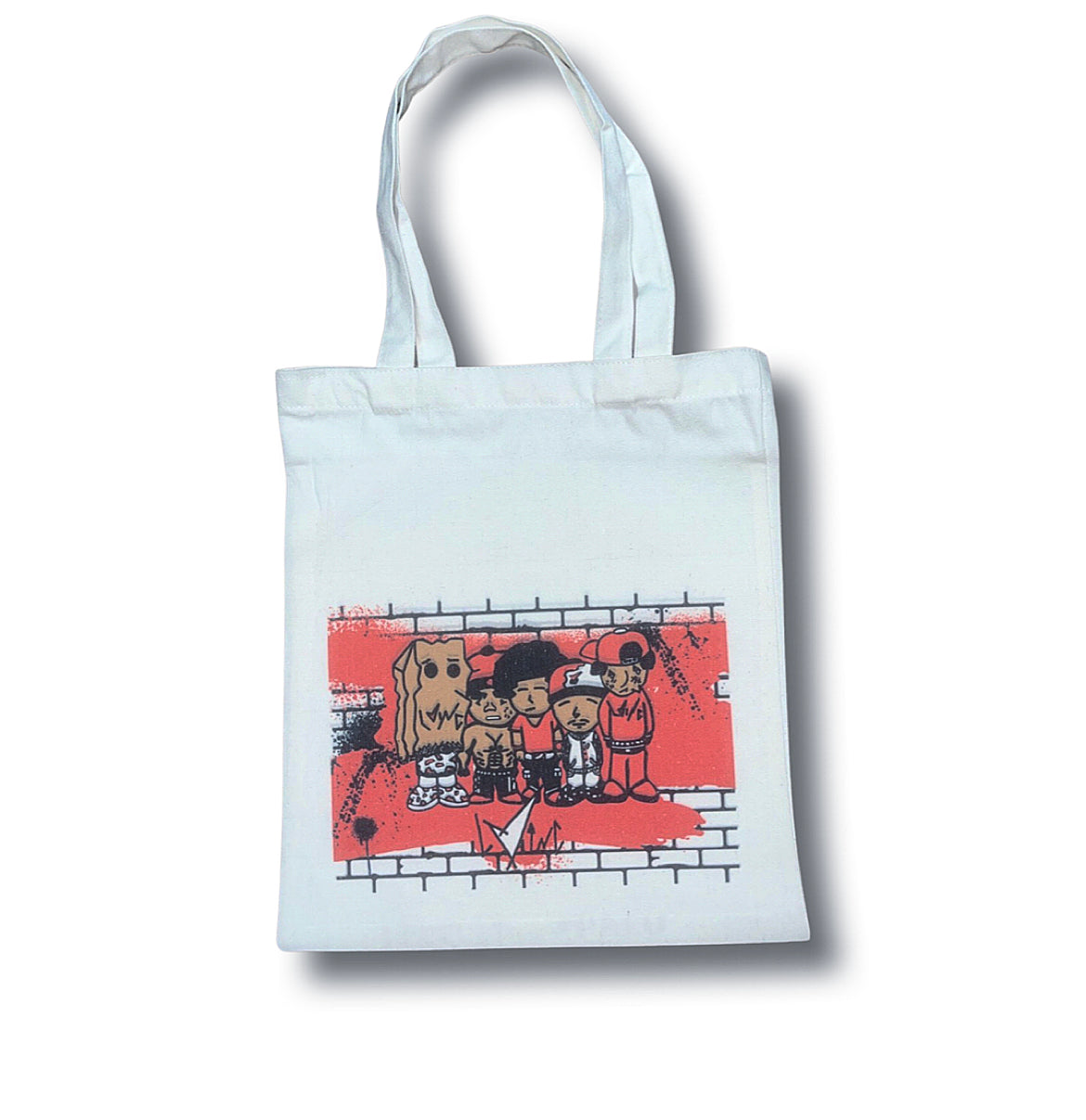 Graphic Ink Squad Tote Bag (Red)