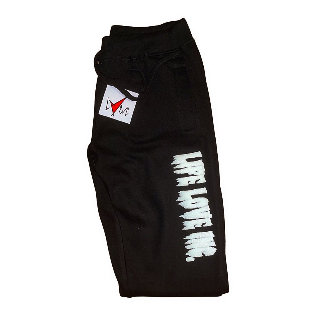 Puffed Creepy Ink (Black) Sweatsuit